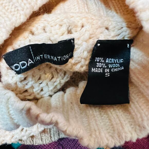 Moda INternational Chain Accent Sweater Dress Sheath Long Sleeve Tan - S - Picture 9 of 12